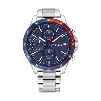 Tommy Hilfiger Accessoires, Heren, Grijs, ONE Size, 1791718 Horloge