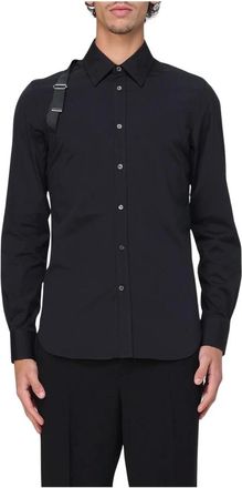 Alexander McQueen Hombre, Camisas, Negro, Talla: XL