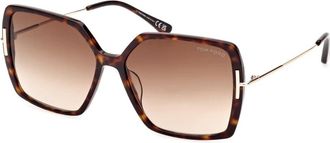 Tom Ford Joanna Zonnebril - Dames - Zonnebrillen - Zwart - 59 MM - Accessoires