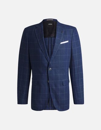 HUGO BOSS Mens Boss H-hutson-233 Jacket Dark Blue - Navy - Size: 46/Regular