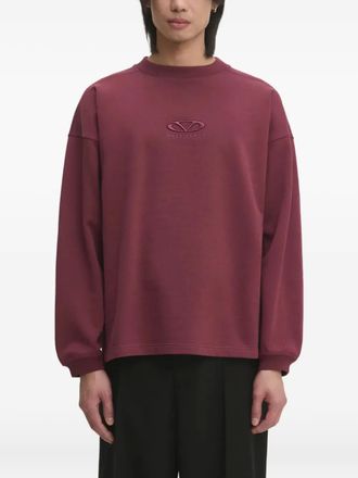VETEMENTS Felpa con logo ricamato - Rosso