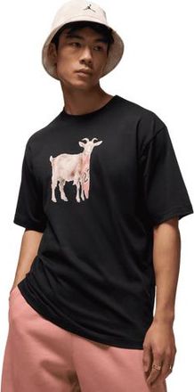 Nike Jordan Mens NC GOAT Short Sleeve Crew - Black/White Size 3XL