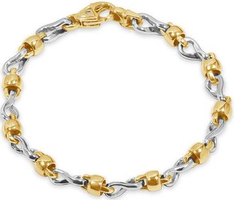 Pompeii3 Mens Designer Link 14k Gold (33gram) or Platinum (53gram) 6.5mm Bracelet 8.5