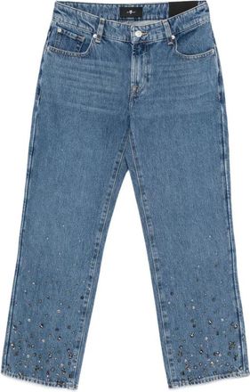 7 For All Mankind Calie Embellished Ankle-Length And Straight Leg Jeans Clothing