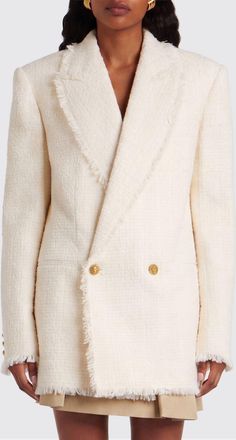 Balmain Giacca doppiopetto in misto lana