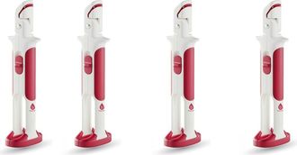 Pursonic Ultimate 4-Pack Heat-Resistant Kitchen Safety Clips | Dual Silicone Jaws for Non-Slip Grip on Hot Cookware in White at Nordstrom