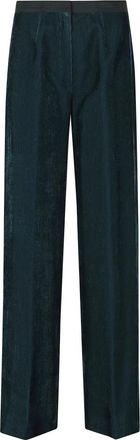 Forte_Forte Wide Broeken - Dames - Wijde Broeken - Blauw - M - Broeken