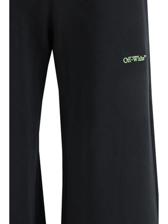 Off-white Womens Sweatpants Bookish Black-Beech Cotton Trousers Black/beech