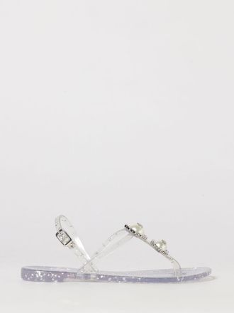 Casadei Sandalo Jelly in pvc glitter con strass e perle sintetiche