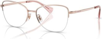 Ralph Lauren 53mm Irregular optical glasses in Rose Gold at Nordstrom