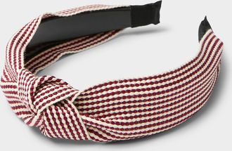 Simons Womens Woven stripe knot headband
