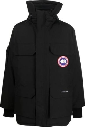 Canada Goose Zwarte Hy Bridge Jas met Ritssluiting - Heren - Dons jassen - Zwart - L - Jassen