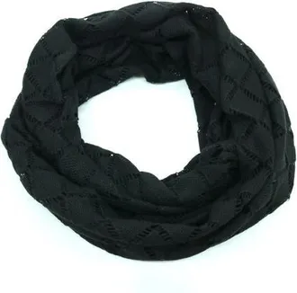 Portolano Cashmere and Silk loop scarf in Black at Nordstrom