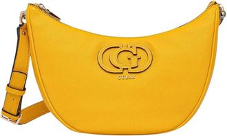 Guess Calebra Crescent Bag - Dames - Schoudertassen - Geel - ONE Size - Leer - Tassen