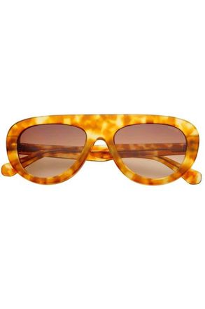 Freyrs Eyewear Jetsetter Aviator Sunglasses in Honey Tortoise at Nordstrom