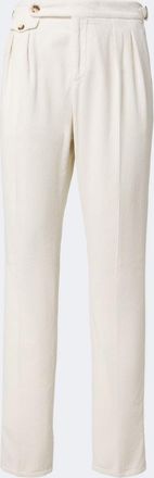 Brunello Cucinelli Pantalones rectos en pana de algod&oacute;n
