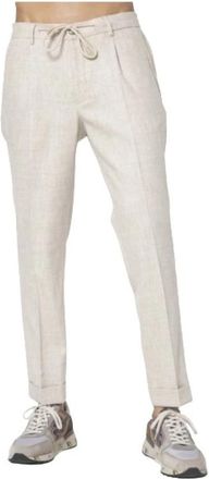 Gran Sasso Slim-fit Broek - Heren - Slim Fit Broeken - Beige - 3XS - Wol - Broeken