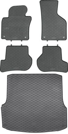 OEM Skoda Octavia Ii Sed&aacute;n De 03.2004 A 01.2013. Juego De Alfombrillas De Goma Para Coche Y Alfombrilla Para Maletero