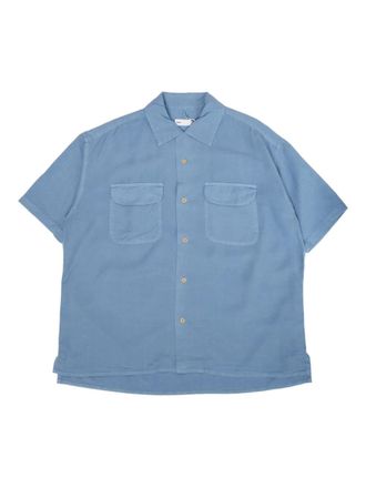 TS(S) flap-pocket short-sleeved shirt - Blue
