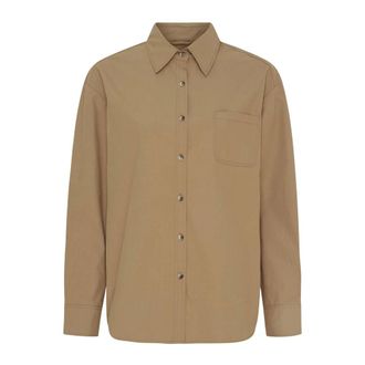 Notyz Camisa Elegante de Algod&oacute;n - Blouses & Shirts - Mujer - Beige - 3XL