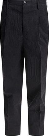 Kaptain Sunshine Pantaloni gessati con pieghe - Blu