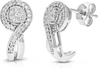 Vir Jewels 1/4 cttw Lab Grown Diamond Dangle Earrings in Sterling Silver With Push Backs For Women