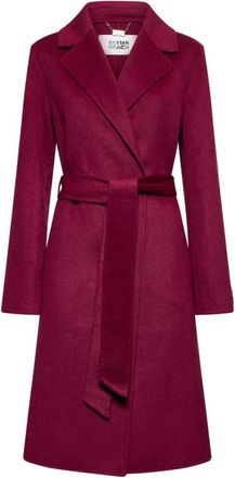 Silvian Heach Jas met riem - Dames - Jas met riem - Rood - L - Wol - Jassen