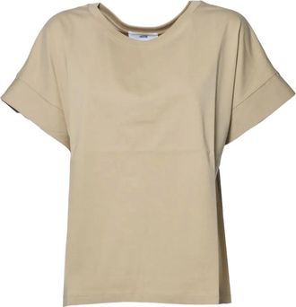 SOLOTRE cuffed T-shirt - women - Fabric - 3 - Neutrals