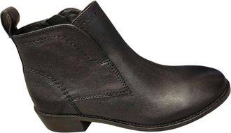 Salvia WomenS Nico Leather Ankle Boot In Black