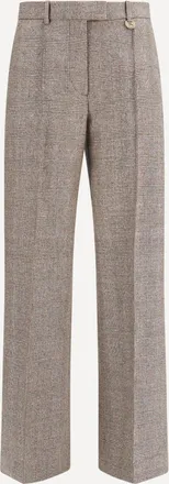 Burberry Pantaloni sartoriali in misto lino e lana Woman 8
