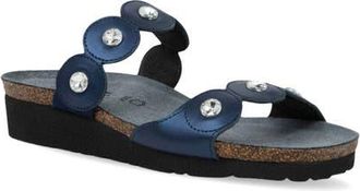 Naot Hailey Slide Sandal in Polar Sea Leather at Nordstrom, Size 10Us
