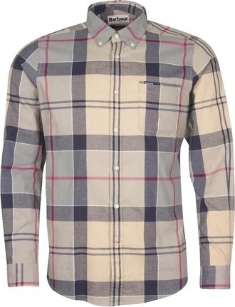 Barbour Glendale Getailleerd Overhemd Jurk Tartan - Heren - Casual Overhemden - Beige - XL - Leer - Overhemden