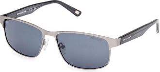 Skechers SE00046 Polarized 11D Mens Sunglasses Gunmetal Size 56