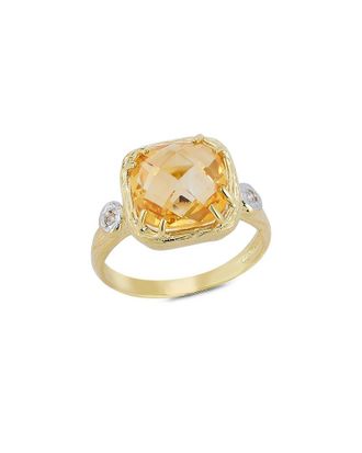 I.Reiss Company 14K 3.53 Ct. Tw. Diamond & Citrine Ring