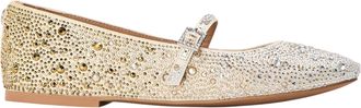 Steve Madden Brissa-ballerinas met luipaardprint voor dames (Goud)