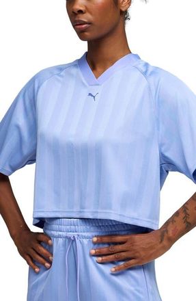 Puma League Boxy Crop Top in Intense Lavender at Nordstrom, Size X-Small