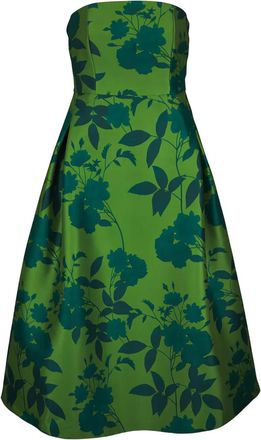 Sachin & Babi Abito Shay midi senza spalline - Verde