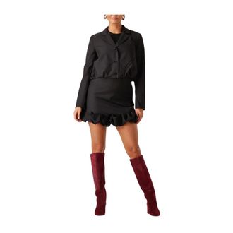 Y.A.S Y.a.s, Jassen, Dames, Zwart, M, Polyester, Yasjera LS Short Blazer