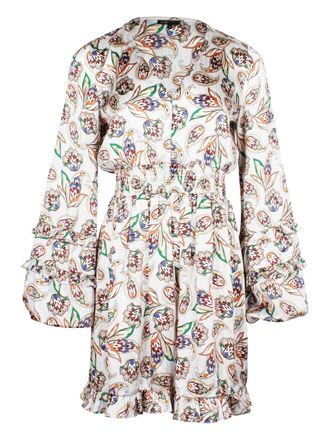 Maje Abito corto con stampa paisley - Bianco