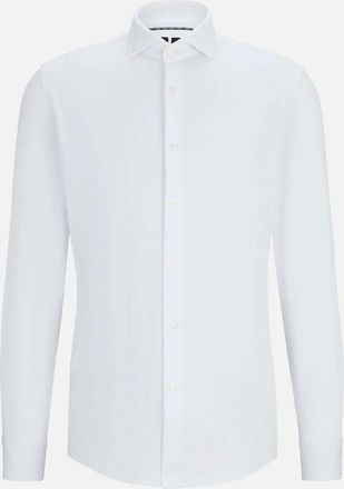 HUGO BOSS Mens P-Hank-Spread-C1-222 Slim Fit Shirt - White - Size: 42/Regular