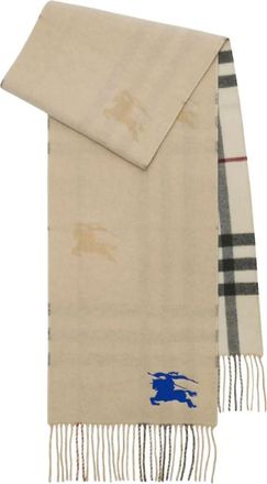 Burberry EKD Check Cashmere Scarf Beige 8095224