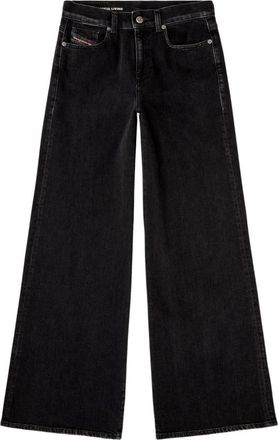 Diesel Flare Jeans 1978 D-Akemi 09n 89 - Dames - Loose Fit Jeans - Zwart - W28 - Katoen - Jeans