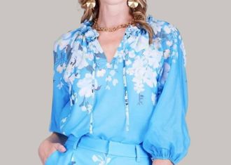 Jade Yoga The Serene Flower Top In Sky Garden