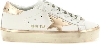 Golden Goose Pink Lace Up Sneakers