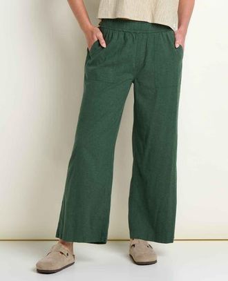 Toad & Co Womens Taj Hemp Wide Leg Pant in Cilantro at Nordstrom, Size X-Small 27