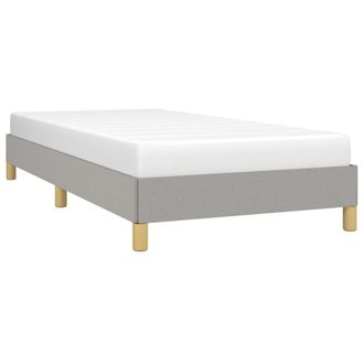 vidaXL Estructura De Cama Sin Colch&oacute;n Tela Gris Claro 80x200 Cm Vidaxl