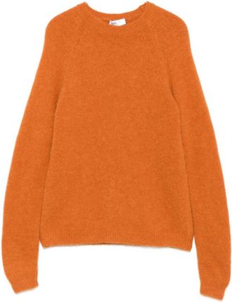 base Orange Raglan-sleeve Sweater
