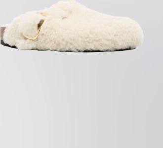 Birkenstock big buckle platform slippers