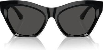 Burberry Cat-eye Zonnebril - Dames - Zonnebrillen - Zwart - 55 MM - Nylon - Accessoires