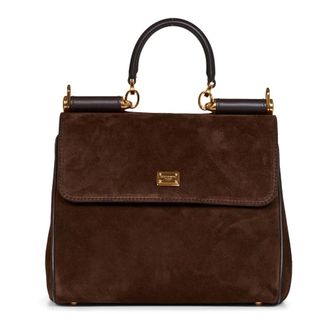 Dolce & Gabbana Dames, Tassen, Bruin, Maat: ONE Size Leer